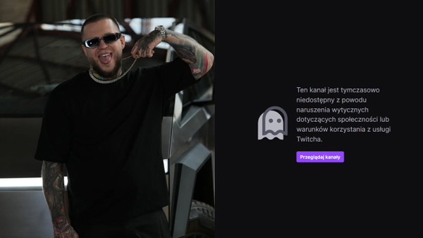 Streamer Bandura z Bungee zbanowany na Twitchu