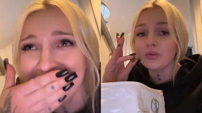 Polska influencerka jada kocią karmę jak smakołyki