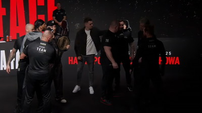 Liść podczas konferencji Fame MMA