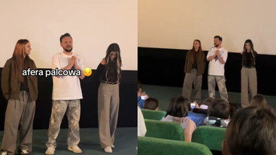 Podczas spotkania z Ekipą (Youtube) pokazał taki gest. Został wyproszony