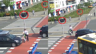 Wjechał hulajnogą pod samochód. Poszkodowana uciekła z miejsca wypadku