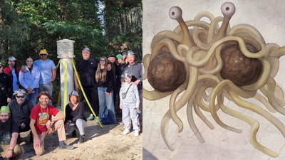 Powstała pierwsza w Polsce kapliczka Latającego Potwora Spaghetti