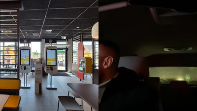 W piątek to już nawet w McDonald’s dzieją się dziwne rzeczy. Uchwycił to na nagraniu