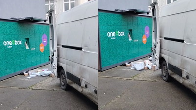 Kurier przyłapany na rzucaniu paczkami. Nagranie niesie się po sieci