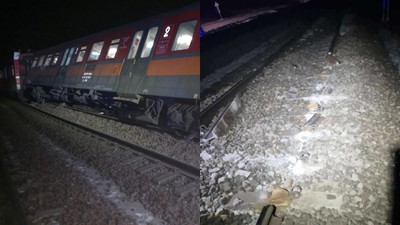 Są zdjęcia uszkodzonych szyn po wczorajszym wykolejeniu się pociągu Polregio