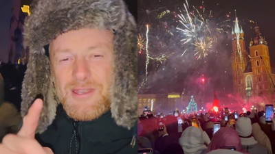 Znany niemiecki youtuber spędził sylwestra w Krakowie. Ma bardzo proste wnioski