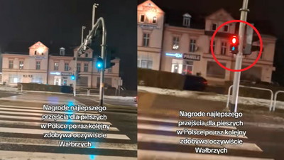 Takie przejścia dla pieszych w Wałbrzychu. Nawet Usain Bolt nie zdążyłby przejść