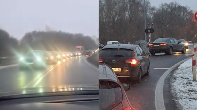 Kierowcy nie chcieli czekać na pociąg i zaczęli przejeżdżać przez zamknięte rogatki