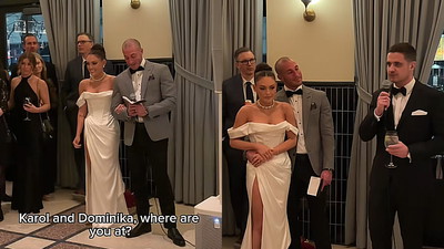 „Anioł z Polski” na weselu w Chicago. Dawca komórek macierzystych Karol uratował jej życie