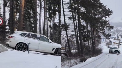 Dojazd do Białki Tatrzańskiej jak z horroru. Auta zjeżdżają po lodzie jak na nartach