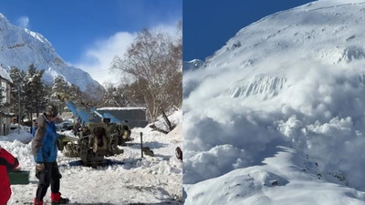 Tak się zrzuca śnieg w górach. Wystrzał artylerią prosto w górę