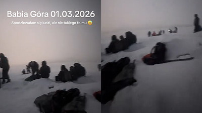 To już nie wycieczka, to procesja. Setki ludzi na Babiej Górze o 5 rano. Co się tam stało?