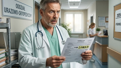 Pracuje w Sokółce i zarobił 2,4 mln zł w pół roku. Rekordowe zarobki polskiego lekarza ujawnione