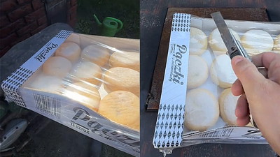 Czeka od ponad 50 dni, aż spleśnieją mu pączki z Biedronki