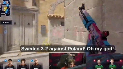 Komentatorzy Counter Strike nie wytrzymali po golu Szwecji w meczu z Polakami