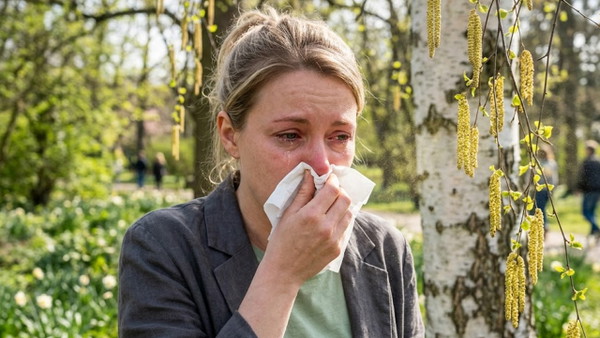 To nie przeziębienie, to brzoza. Czerwone mapy pyleń nad Polską