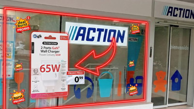 Action przeceni do superszybkiego ładowania na 30,95 zł. To jest ich hit