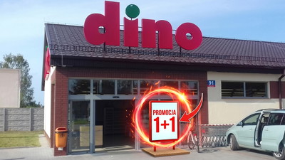 Dino przecenia wszystkie rodzaje. Druga sztuka 80% taniej bez limitu