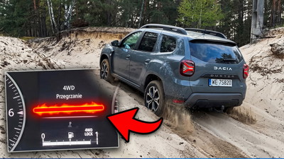 Kierowca próbował podjechać pod górę. Dacia Duster wywalila taki komunikat. Będzie drogo