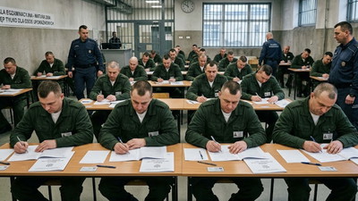 Mobilizacja maturzystów w więzieniach. Fryzura jednego zdziwiła wszystkich