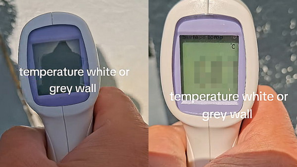 Polacy mierzą podczas fali upałów. Jak różni się temperatura jasnej i ciemnej ściany?