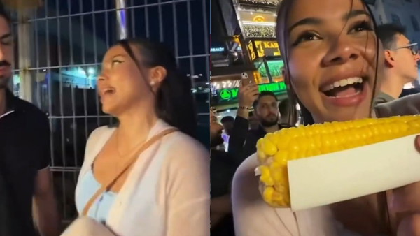 Influencerka Lexy zauroczyła się w Turku, który sprzedaje kukurydzę
