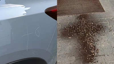 Wydrapany znak krzyża na kilkudziesięciu samochodach w Poznaniu