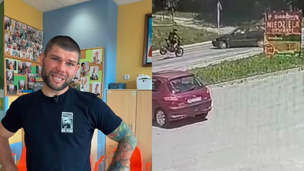 Don Diego z Fame MMA miał wypadek na motocyklu. Jest nagranie