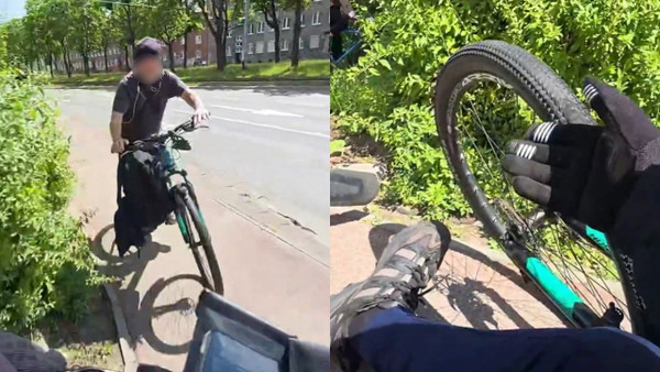 Stłuczka rowerzystów na streamie Kick. Prawie doszło do rękoczynów
