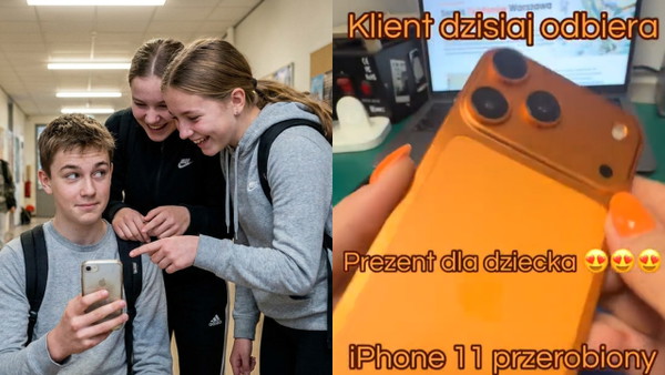 Rodzice kupują dzieciom takie iPhone. Wyglądają jak 17, ale to stary model