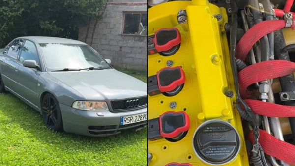 Kupił „perełeczkę” Audi za 9,7 tysiąca złotych. Takich cudów w środku się nie spodziewał