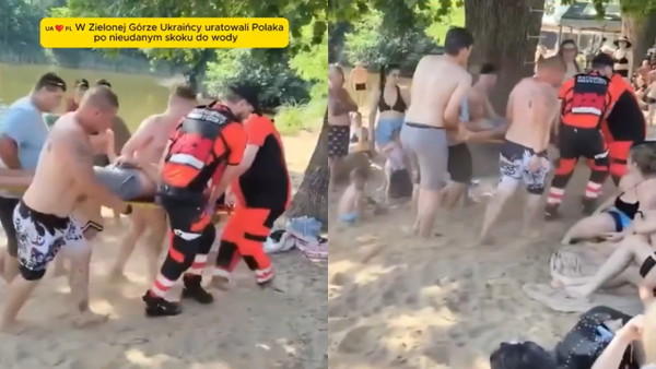 Skoczył do wody mimo wyraźnego zakazu. Skończyło się bardzo źle