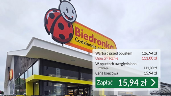 Nie wierzyłam, a jednak. 15,94 zł zamiast 126,94 zł przez nową promocję w Biedronce