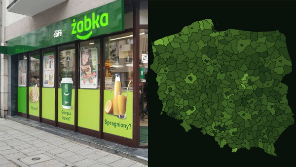 Ile Żabek przypada na 1000 mieszkańców? Ktoś to policzył dla poszczególnych regionów