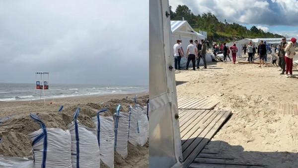 Ogromny sztorm nad Bałtykiem. Plaże po prostu znikają