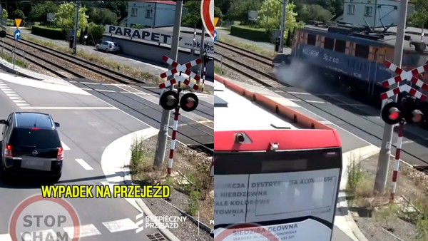 Dwóch nastolatków wjechało pod pociąg w Częstochowie. Jest nagranie