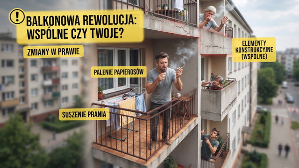 Koniec z paleniem i praniem na balkonach. Rząd kończy pracę nad nowelizację przepisów