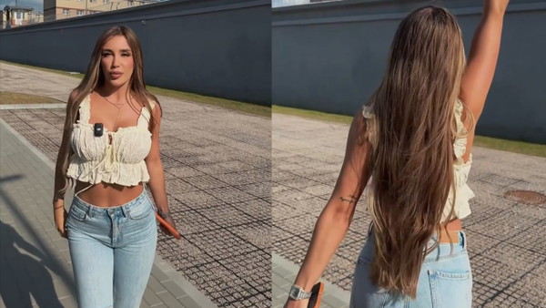 Influencerka Sandra Staniszewska pojechała pod areszt i pokazała chłopakom „argumenty”
