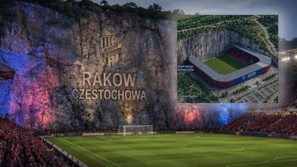 Raków Częstochowa będzie miało najdziwniejszy stadion w Polsce. Powstała wizualizacja