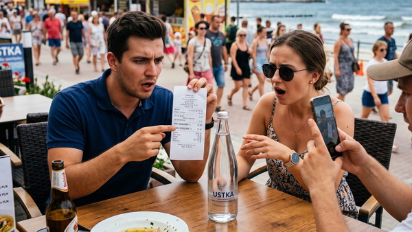 Litr wody za 22 złote. Paragon grozy prosto z Polski