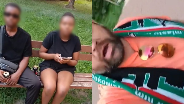 Kibic Legii Warszawa zaczął „przepytywać” czarnoskórych skąd są. Internet wrze
