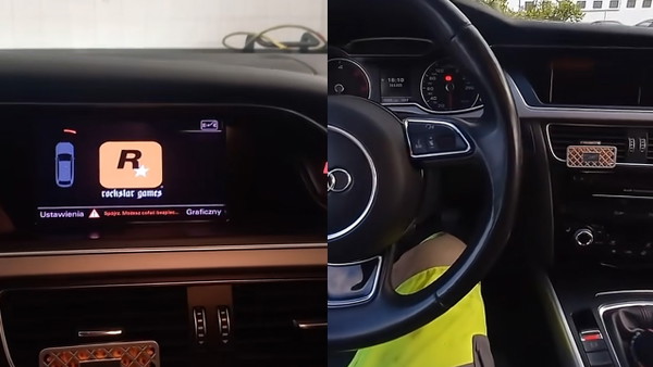 Kilka lat temu kupił Audi. Teraz odkrył, że może normalnie grać w nim na Playstation