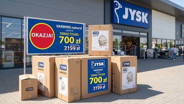 Aż 1500 zł taniej na ostatnie tygodnie lata. Designerski fotel wypoczynkowy z Jysk czyści magazyny