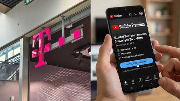 2 lub 3 miesiące YouTube Premium za darmo od T-Mobile