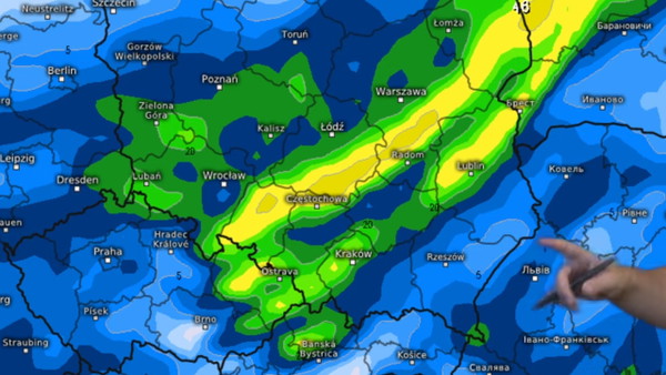 Niż śródziemnomorski wedrze się głębiej do Polski! W poniedziałek ulewy do 70 mm i silne burze