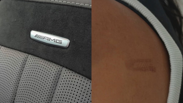 Mercedes znakuje swoich kierowców. Logo AMG wypala się na plecach