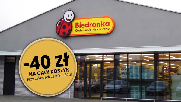 40 zł za darmo. Dzisiaj Biedronka obniża wartość zakupów