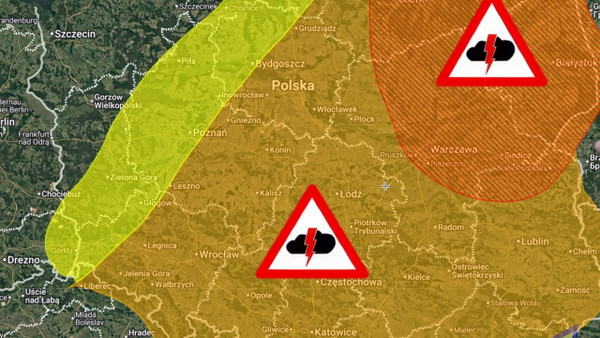 Koniec piekielnego upału. Dzisiaj pogodowy game changer. Superkomórki, grad i ulewy