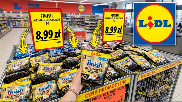 Historycznie rekordowa promocja. Lidl przecenił kapsułki Finish na 4,49 zł za 90 sztuk