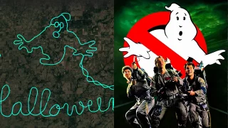 Pilot narysował ducha na mapie Flightradar24. Trasa nawiązuje do Ghostbusters